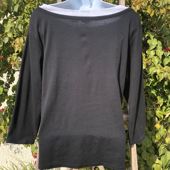 Erika Long Sleeve Black Top - Picture 3 of 4